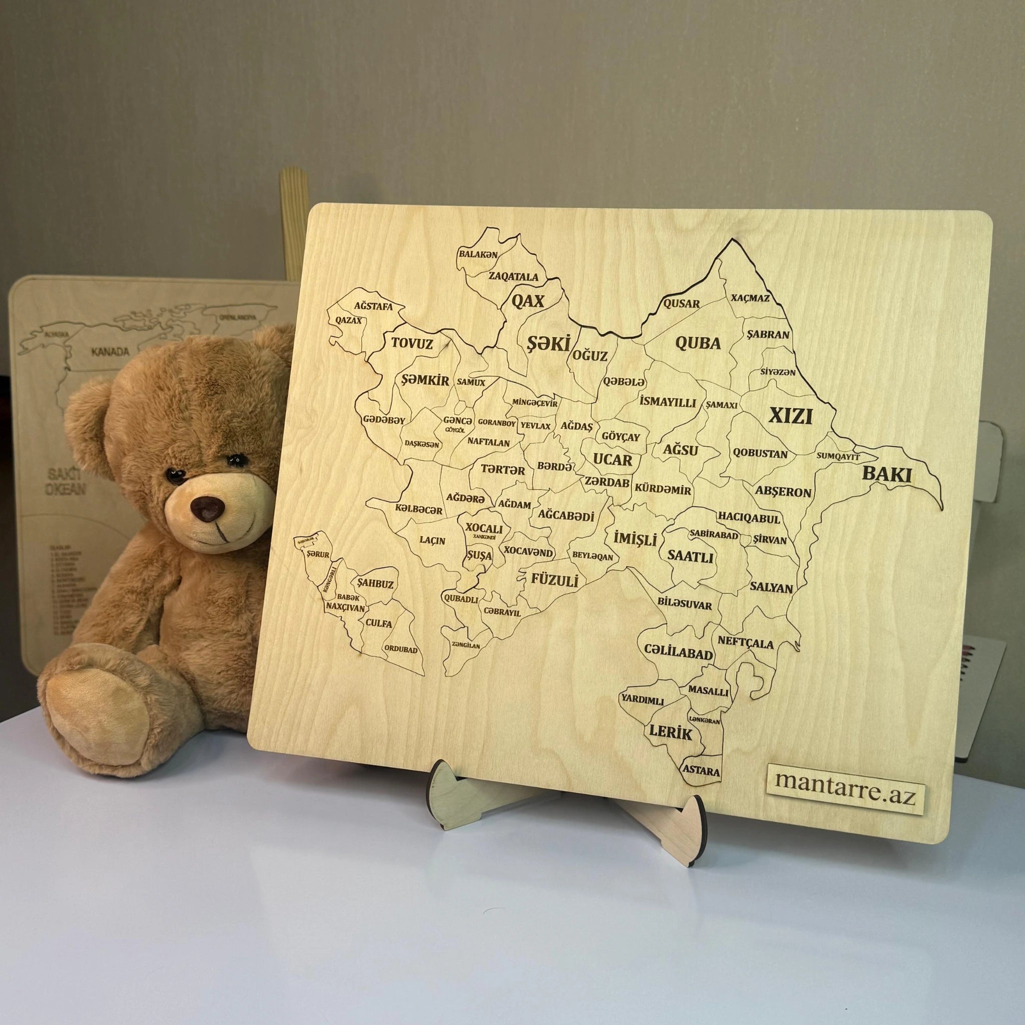 Azərbaycan Xəritəsi Puzzle