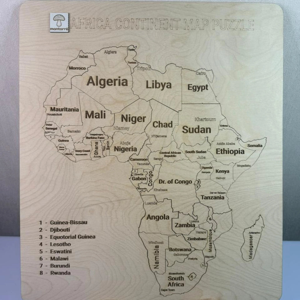 Afrika Xəritəsi Puzzle