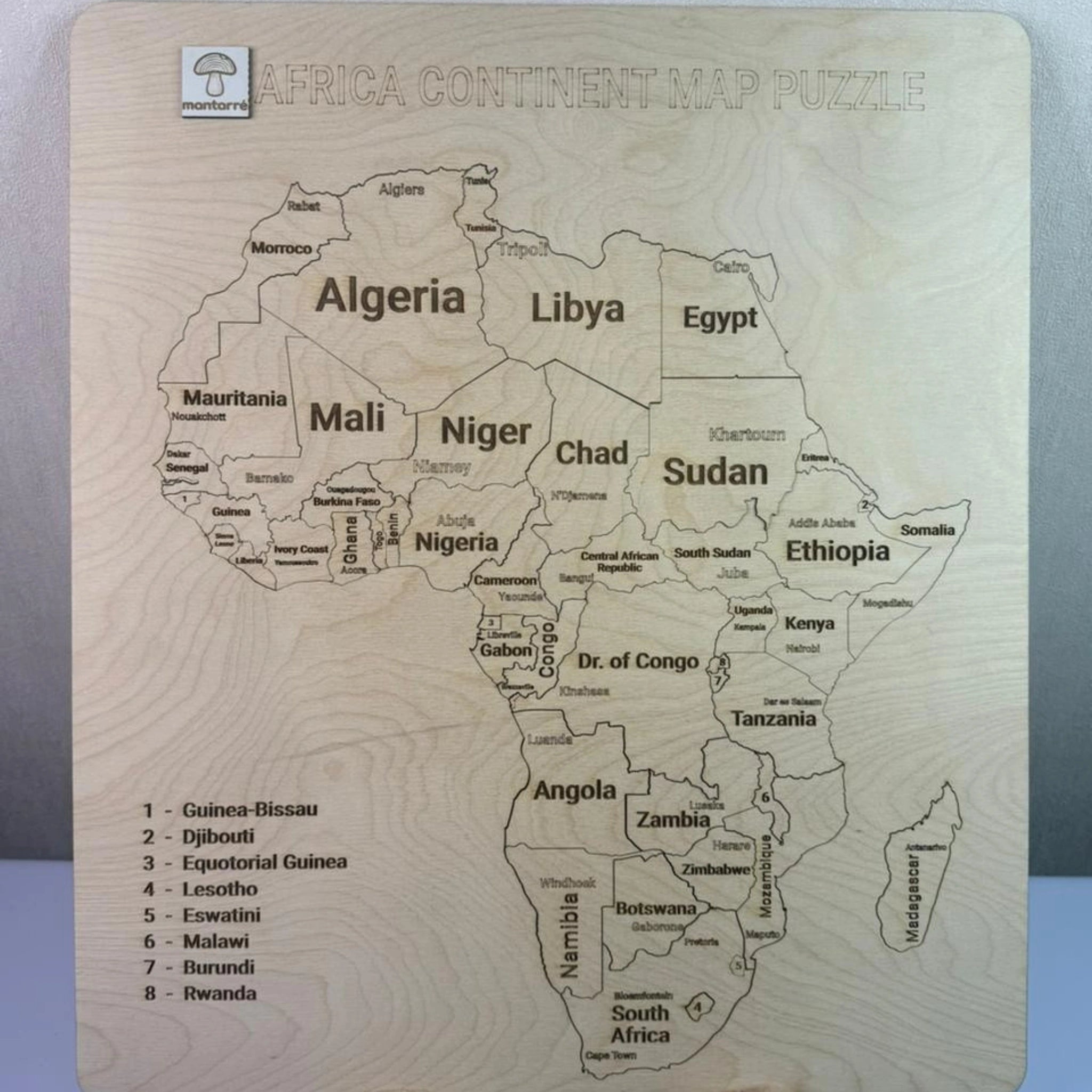 Afrika Xəritəsi Puzzle