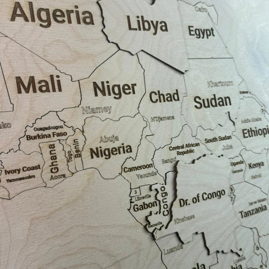 Afrika Xəritəsi Puzzle