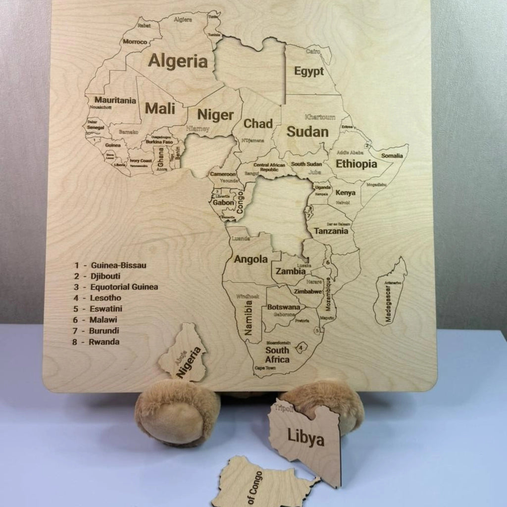 Afrika Xəritəsi Puzzle