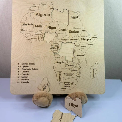 Afrika Xəritəsi Puzzle