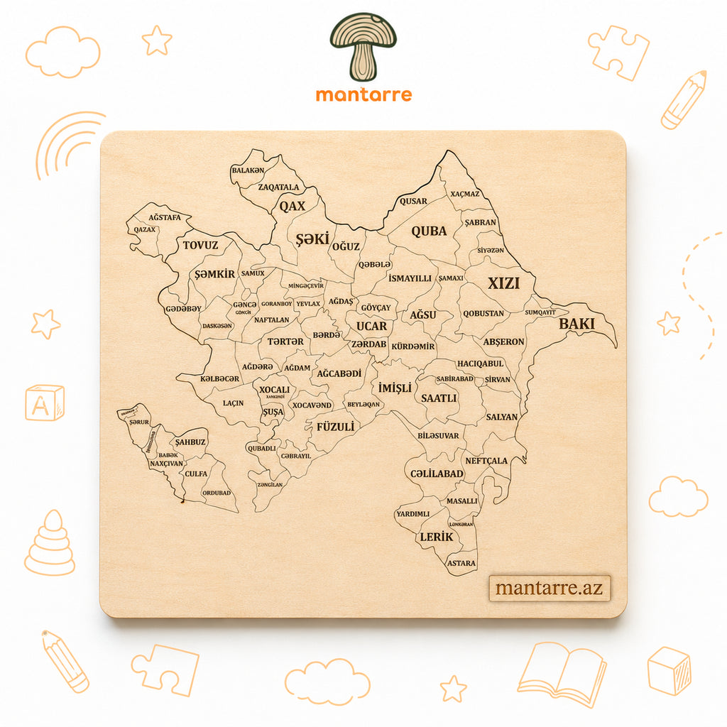 Azərbaycan Xəritəsi Puzzle