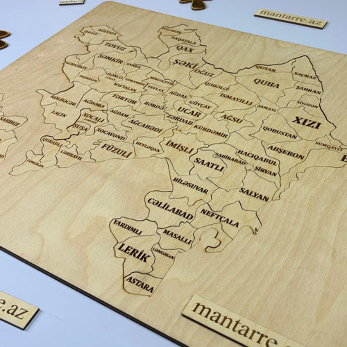 Azərbaycan Xəritəsi Puzzle