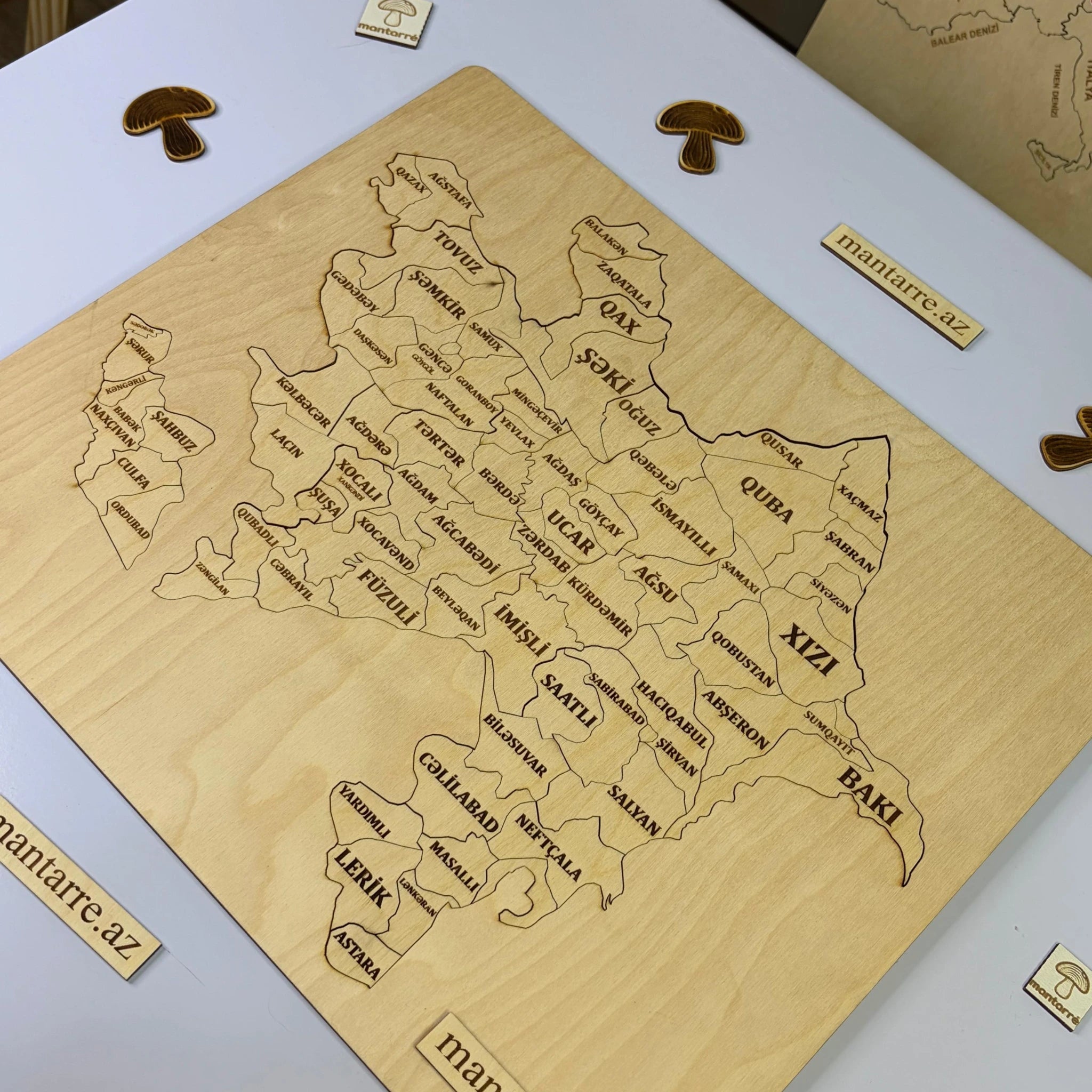 Azərbaycan Xəritəsi Puzzle