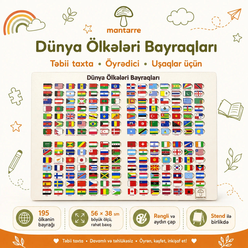 Ölkələrin Bayraqları Puzzle-ı
