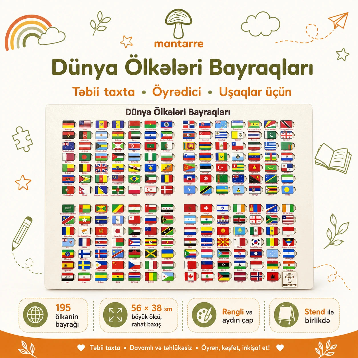 Ölkələrin Bayraqları Puzzle-ı