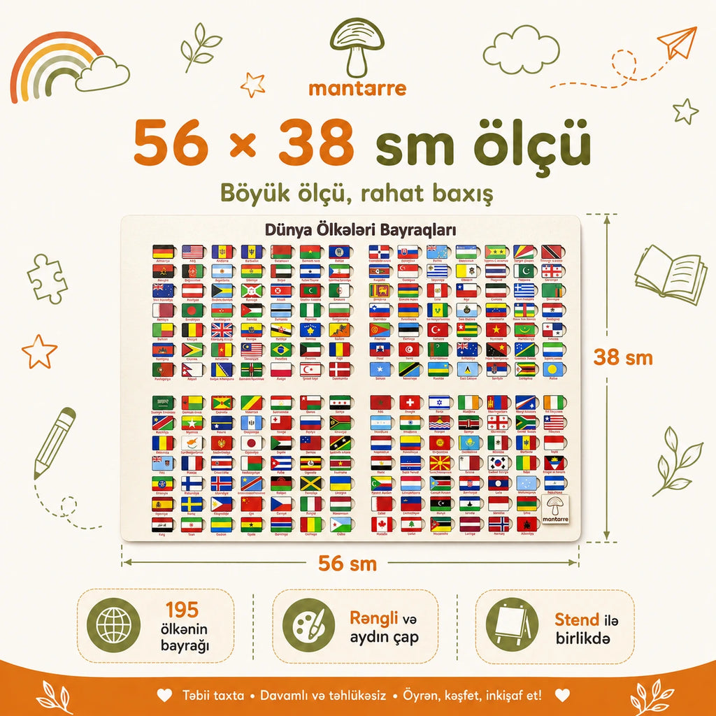 Ölkələrin Bayraqları Puzzle-ı