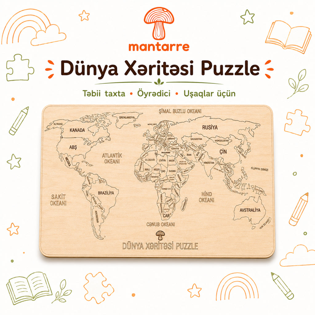 Dünya Xəritəsi Puzzle