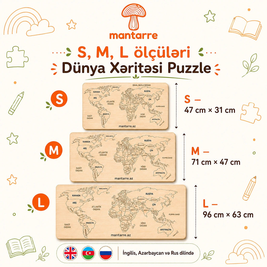 Dünya Xəritəsi Puzzle